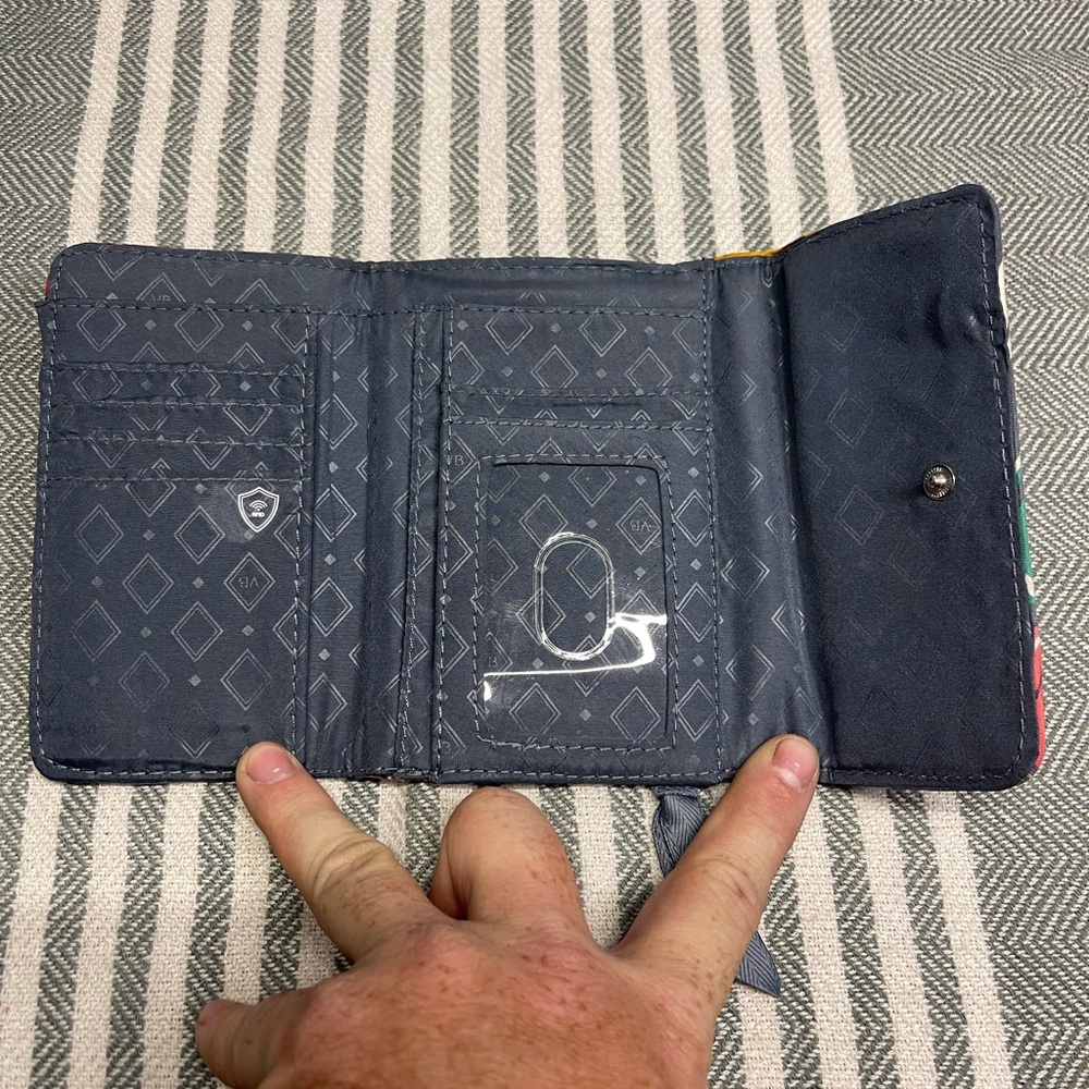 Vera Bradley Quilted Floral Wallet - Gray and Multicolor - Picture 4 of 4
